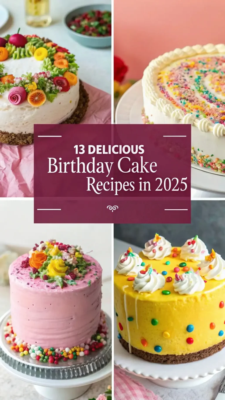 13 Delicious Birthday Cake Recipes In 2025 to Make Your Celebration Extra Special