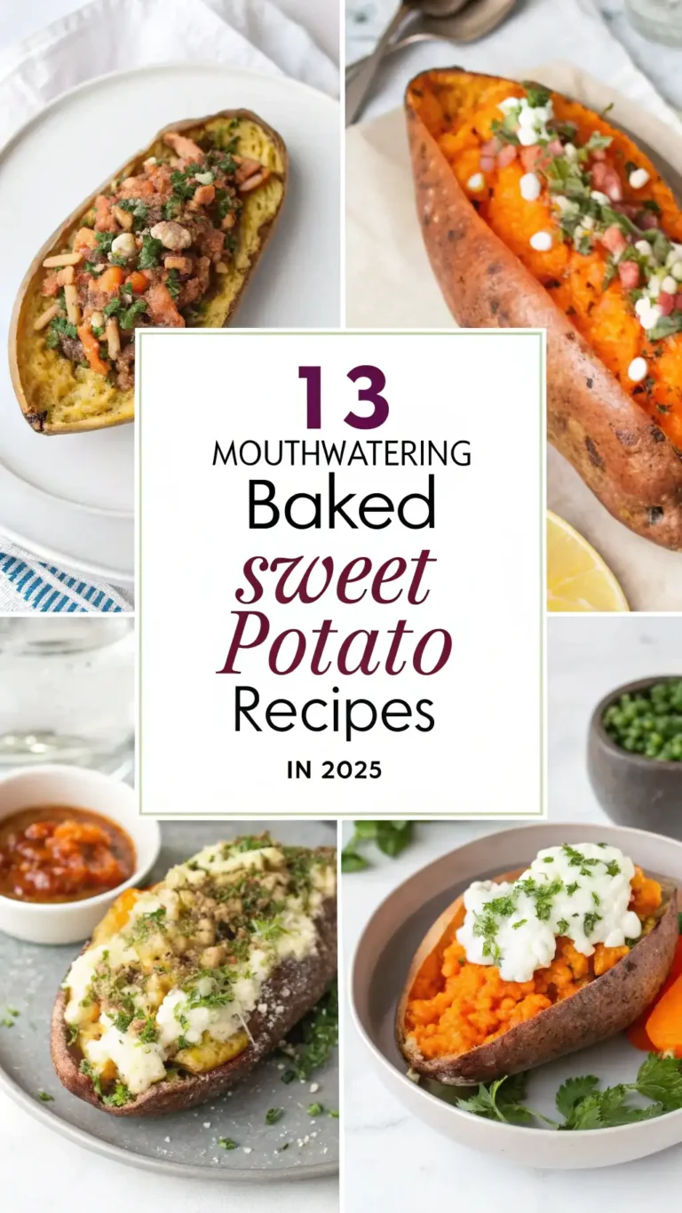 13 Mouthwatering Baked Sweet Potato Recipes to Satisfy Your Cravings