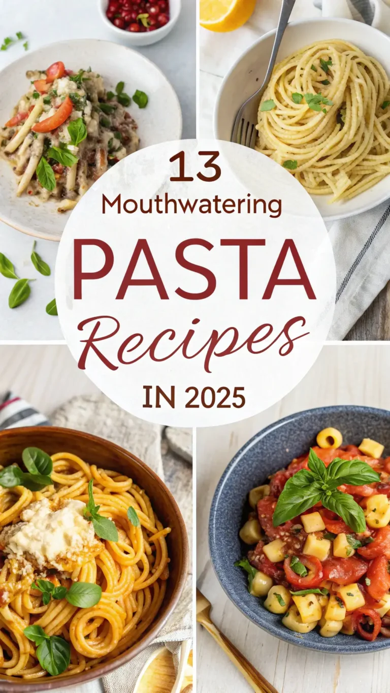 13 Mouthwatering Pasta Recipes to Elevate Your Amazing Cooking Game