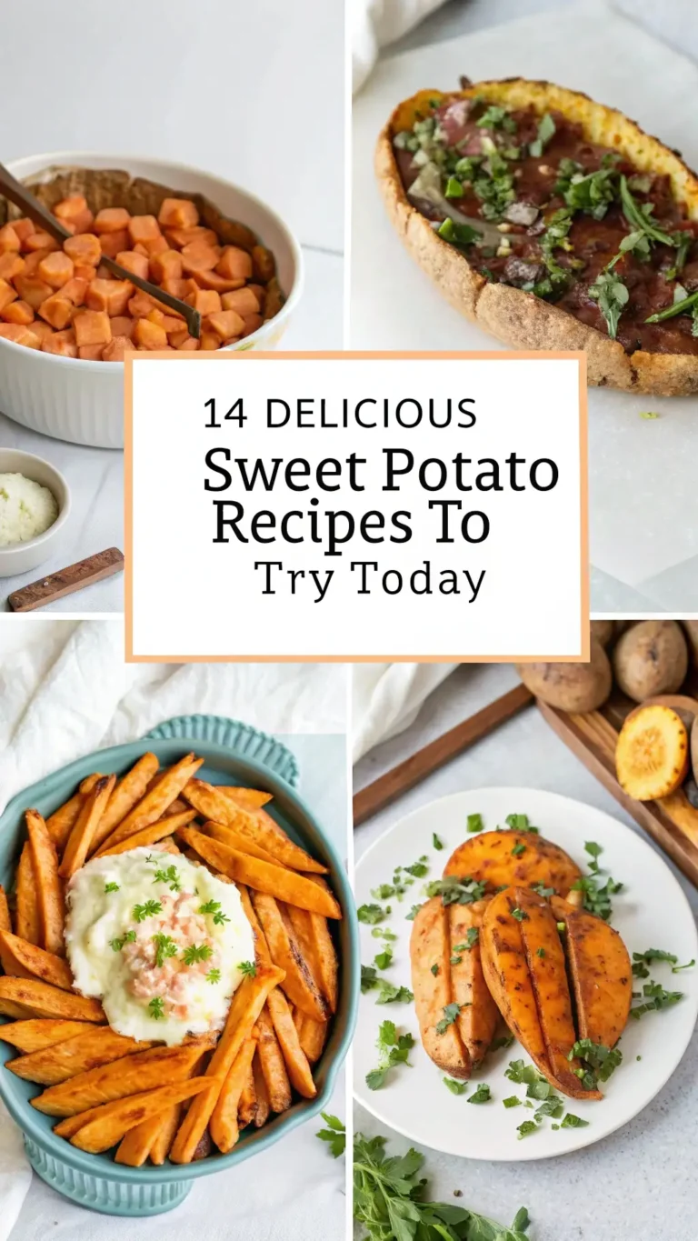 14 Delicious Sweet Potato Recipes to Try Today for a Healthy Twist!