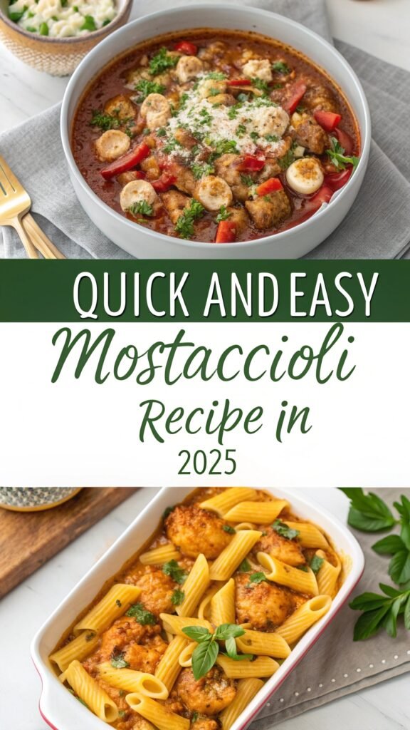 Quick and Easy Mostaccioli Recipe: Perfect for Busy Weeknights or Family Dinners Mostaccioli