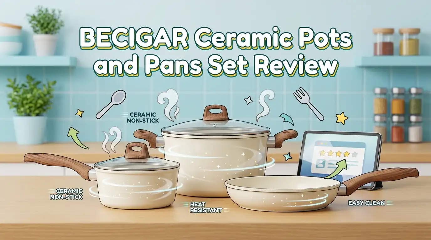 BECIGAR Ceramic Pots and Pans Set Review: Worth Buying?