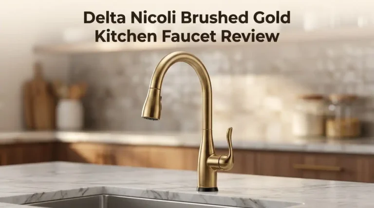 Delta Nicoli Brushed Gold Kitchen Faucet Review: Is It Durable?