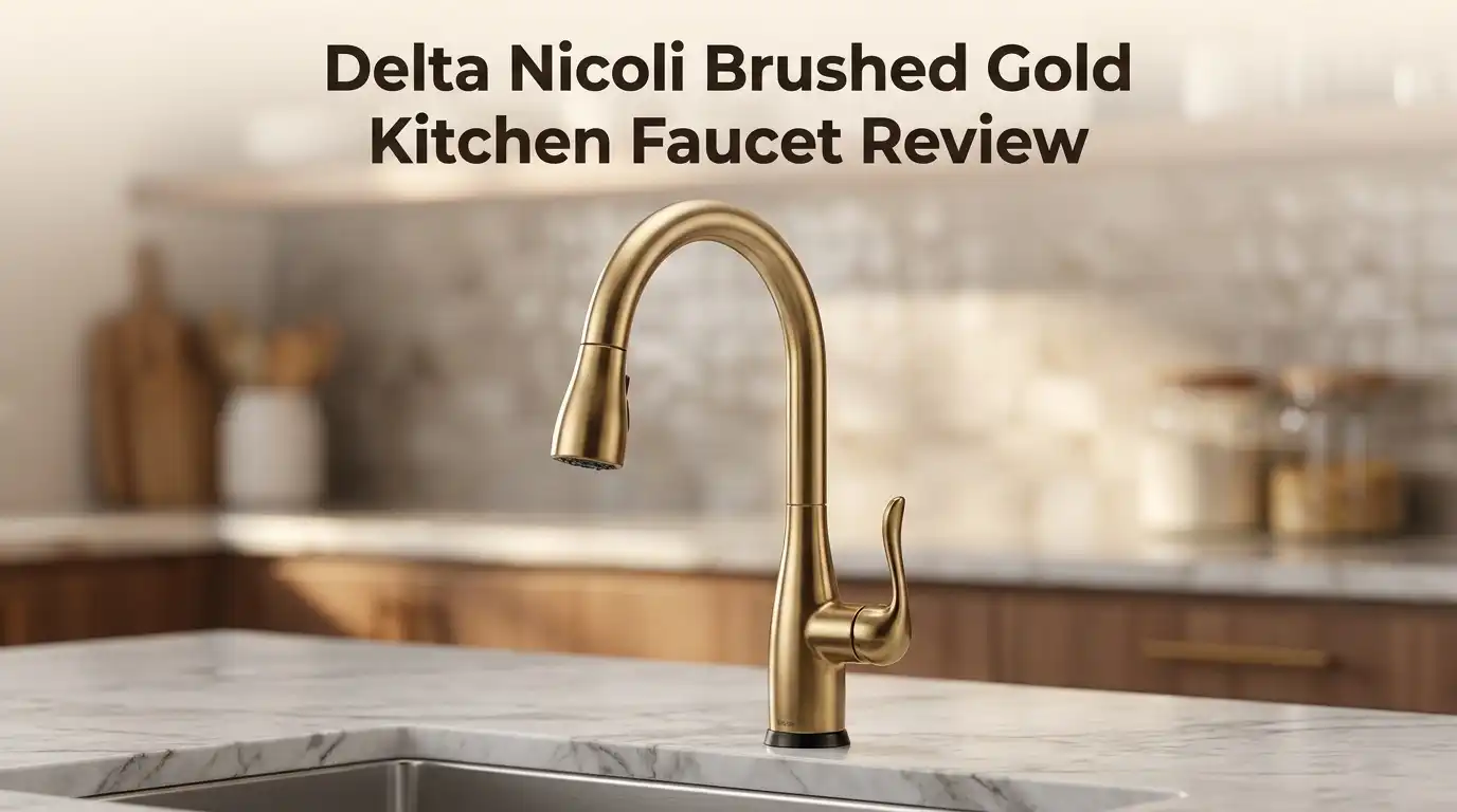 Delta Nicoli Brushed Gold Kitchen Faucet Review: Is It Durable?