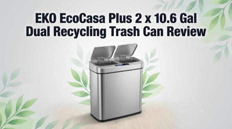 EKO EcoCasa Plus 2 x 10.6 Gal Dual Recycling Trash Can Review